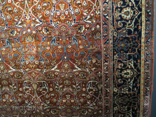 tHIS is an extremly fine knotted rug, like 10 x 10 cm or25 x25 inches. it is  by far the finest  I ever saw as an antique. It in very  ...