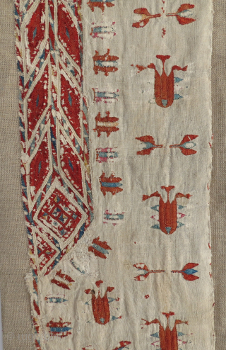 18th c chirpy fragment on white ground                          