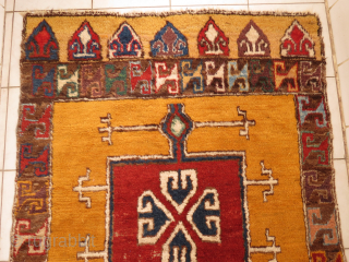 Mostly in good condition, few thin places in the center, mostly high pile, looks like Cappadocian                 