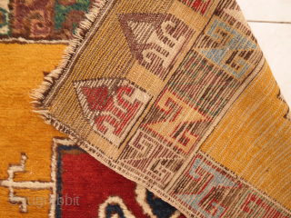Mostly in good condition, few thin places in the center, mostly high pile, looks like Cappadocian                 