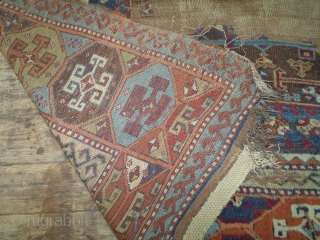 Old Kurdish Anatolian Carpet, Natural colors size: 193 x 119 cm                      