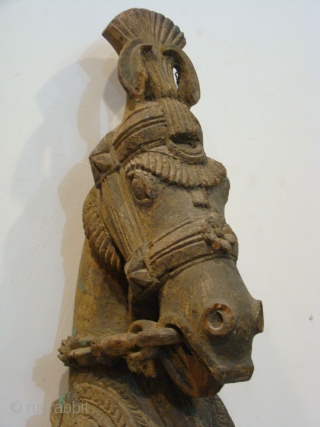  Ethnic Wooden Horse Head Bracket from Karnataka ( South India ).

 Very Good Condition , Teak Wood.

 Size: 16 x 26 x 62 cms

        