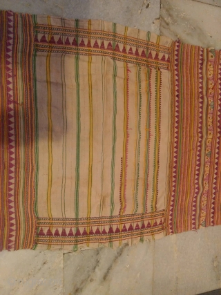 Dongria Kondh Tribal Cotton Textile from Odisha.

Have woven and hand stitch by the Tribal Group of Odisha.

Natural colors and very good condition.

The beautiful textile (locally called as kapdagonda) and the Dongria Kondh  ...