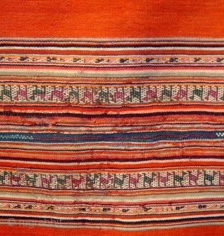 1573 Rucksah Bolivien (1.03x0.97m) Very fine foundation natural dye made about 1900.                     