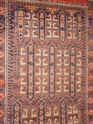 Beludj 1.15x0.74m.End of 19th. cent. low pile,natural colours.                         