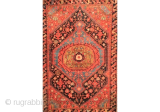 Old Fergahan Farahan Sarough Saruk Persia Iran 

100% Wool on Wool Naturel colors

highquality knoted 

about 100 years around 1900-1910

used carpet 

190 cm x 135 cm        