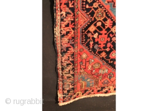 Old Fergahan Farahan Sarough Saruk Persia Iran 

100% Wool on Wool Naturel colors

highquality knoted 

about 100 years around 1900-1910

used carpet 

190 cm x 135 cm        