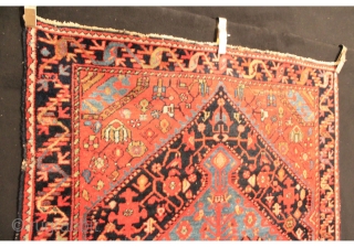 Old Fergahan Farahan Sarough Saruk Persia Iran 

100% Wool on Wool Naturel colors

highquality knoted 

about 100 years around 1900-1910

used carpet 

190 cm x 135 cm        