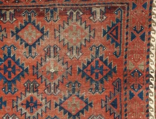 Baluch Rug
Late 19th C.
63 1/2 x 32 in.
Inv# 1310

A very nicely drawn piece displaying wonderfully articulated ashik guls and an unusual subtle border. It is made from vegetable based dyes. It had  ...