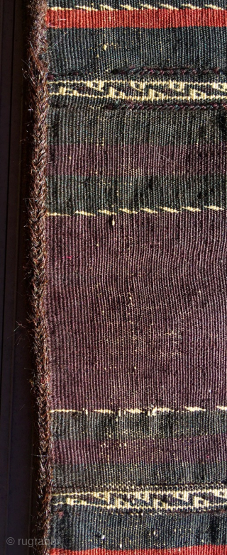 Baluch (Timuri?) bag—half khorjin. 22” x 25” (56 cm x 64 cm). One of those Baluch or Timuri pieces that are hard to photograph so that the colors show.   In  ...