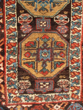  A colorful fragment from somewhere in NWP, and likely a Kurdish product.  It is 36 inches wide and about 48 inches long.  Colors all bright and stable, natural.   ...