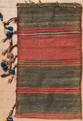 A “Baluch” balisht (bag), complete with its flatwoven back, most likely from the Seistan district of Baluchistan—the region surrounding the point where the Afghanistan-Pakistan border meets the Iranian border.   In  ...