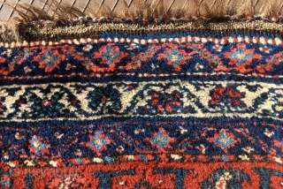 A small NWP rug, likely Kurdish.   51” x 39” (130 cm x 99 cm).     Very good condition.  Dense thick pile.  The field has a  ...