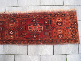 19th century late Salor wedding trapping, in excellent condition !! All natural colors, including the orange dye.
Size: 40 x 160 cm.   1.3 x 5.3 ft.  Its knot density is  ...