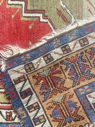 Old Turkish prayer rug - in the rough, ‘as found’.  Email: rmartin4155@gmail.com                    