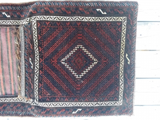 Baluch khorjin - made into pillows that can be removed easily.  Minor traces of silk in center.  $225 USD + ship          
