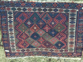 Jaff Kurd - large size - 32" x 40".  good pile, shiny wool, nice weave and color.  $235 or best offer.          