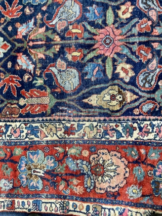 Bidjar - resized to about 8 x 9.  Beautiful saturated color. Can see this and several other rugs @ brimfield auction acres Friday, May 13th, space F27 unless sold sooner.  