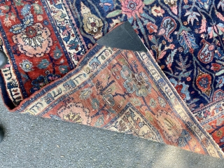 Bidjar - resized to about 8 x 9.  Beautiful saturated color. Can see this and several other rugs @ brimfield auction acres Friday, May 13th, space F27 unless sold sooner.  