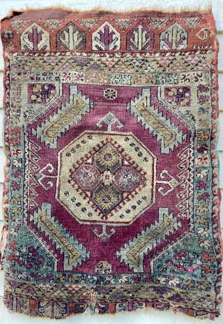 Anatolian yastik - about 23” x 32”. As found, original. Benefit from wash.                    