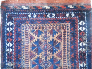 Baluch - rough as found condition.  pretty much intact.  Glorious color and wool(what remains)                 