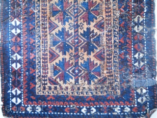 Baluch - rough as found condition.  pretty much intact.  Glorious color and wool(what remains)                 