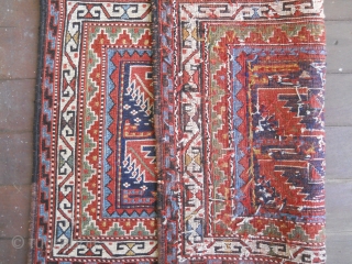 Soumak mafrash panel - 29" x 18" Nice condition, design, color and weave.                    