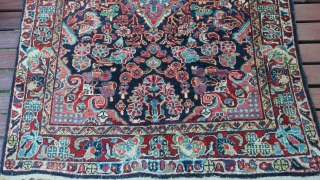 FINE GENUINE ANTIQUE PERSIAN MAHAL
VILLAGE KNOTTED PILE RUG 1930 or Earlier
ARAK REGION, WEST PERSIA
SIZE: 2m x 1.3m (6ft 6.5 inches x 4ft 3 inches) 
Hand Spun Wool Pile Finely Asymmetrically Hand Knotted  ...