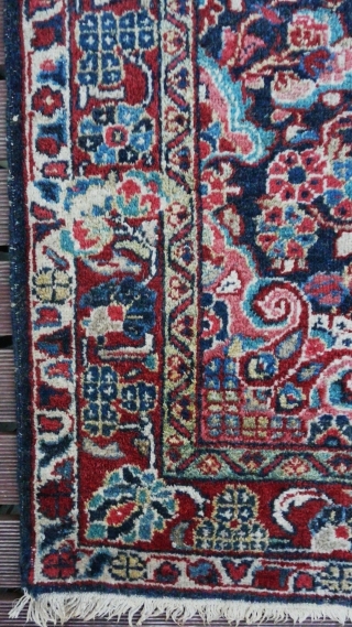 FINE GENUINE ANTIQUE PERSIAN MAHAL
VILLAGE KNOTTED PILE RUG 1930 or Earlier
ARAK REGION, WEST PERSIA
SIZE: 2m x 1.3m (6ft 6.5 inches x 4ft 3 inches) 
Hand Spun Wool Pile Finely Asymmetrically Hand Knotted  ...