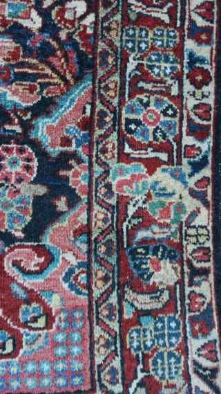 FINE GENUINE ANTIQUE PERSIAN MAHAL
VILLAGE KNOTTED PILE RUG 1930 or Earlier
ARAK REGION, WEST PERSIA
SIZE: 2m x 1.3m (6ft 6.5 inches x 4ft 3 inches) 
Hand Spun Wool Pile Finely Asymmetrically Hand Knotted  ...