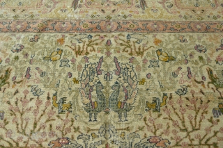 ANTIQUE ROOM SIZE ISFAHAN PILE RUG 1920's
Measures 350cm x 256cm (11ft 6.7 inches x 10ft 1 inches)
         In my opinion, based on my long  ...