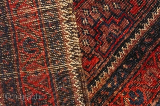 SOLD THANK YOU
GENUINE ANTIQUE BALUCH PILE RUG
KHORASAN - NORTH EAST PERSIA / TURKESTAN BORDER C1910
ALL VEGETABLE DYES
Dimensions: 135cm x 87cm (4ft 5.1 inches x 2ft 10.2 inches)
Contact us for shipping quote -  ...