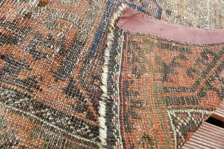 ANTIQUE BALUCH YACOB KHANI RUG 1920
West Afghan / Persian Border
VEGETABLE DYES
Dimensions: 1.36m x 0.91m (4ft 5 inches x 2ft 11.7 inches)
Contact us for shipping quote - can send a few in one  ...