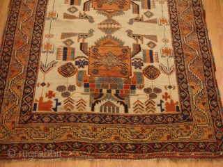 This is a 19th Century Afshar -  3' 11' x 4' 10'' - No Repairs - Good Condition
              