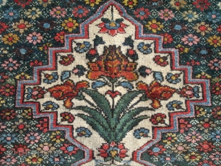 Handsome 19th Century Bakhtiari - 4' 6'' x 6' 10'' - with great color and great condition.  This is truly one of the great Bakhtiari's.       