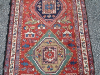 Superb 19th Century North-West Persian Runner - 3' 5'' x 14' 8'' - Tremendous color.  Great condition.  Great pile.  No repairs.         