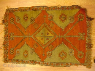1' 10'' x 2' 9'' - A rare 19th century Anatolian Sumac Yastik.  Price is $1,100.                