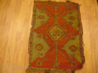 1' 10'' x 2' 9'' - A rare 19th century Anatolian Sumac Yastik.  Price is $1,100.                