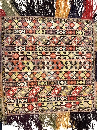 Beautiful Antique 19th century Uzbek Sharisabz region cross stitches embroidery. Excellent natural colours and good condition. The size is 50cm X 60cm.           