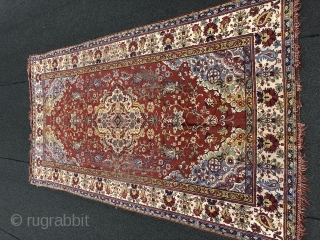 Beautiful Antique Russian? carpet, excellent colours. The size is 220cm by 160cm. More images pls mail me.                