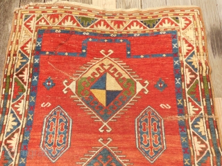 KAZAK PRAYER RUG-EXCELLENT PILE- LARGE SIZE -4 X 6 1/2 FT                      