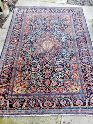 4 12/ x 6 1/2 ft kashan 
bargain priced
                        