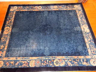 SELLING A LOVELY ART DECO CHINESE CARPET IN GREAT CONDITION AND PILE WITH A BIT OF
WEARIN ONE CORNER -SEE PHOTO#2
$1500