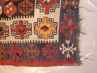 old kilim - all natural dyes- woolen warp                         