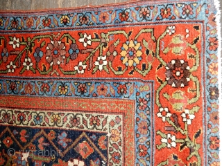 ANTIQUE GALLERY CARPET IN EXCELLENT CONDITION WITH FULL PILE 

FINE WIDE BORDER, EXCELLENT DYES, LARGE  56 X 126 INCH SIZE            