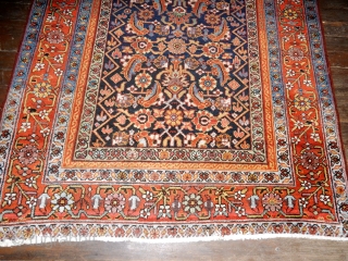 ANTIQUE GALLERY CARPET IN EXCELLENT CONDITION WITH FULL PILE 

FINE WIDE BORDER, EXCELLENT DYES, LARGE  56 X 126 INCH SIZE            