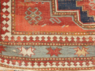 BOYLSTON ASSOCIATES .COM ! LOOK AT OUR NEW WEBSITE FOR SOME NICE OLD RUGS .

LARGE 66 X 90 INCH KAZAK WITH WEAR AND OLD REPAIRS HAVING GOOD AGE .
$500    
