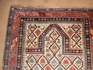 ESTATE DAGESTAN WITH EXCELLENT + PILE - NO REPAIRS, NO REPILING , ORIGINAL CONDITION
 3 FT 9 X 5 FT 4 INCHES -  LOOK AT THE ENDS AND SIDES FOR ORIGINAL  ...