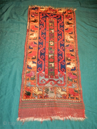  ANTIQUE yastik WITH FULL GLOWING PILE                          