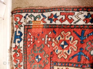 LARGE 4 X 9 FT. KAZAK/GENGE WITH DECENT PILE FOR USE ON THE FLOOR AT A MODEST COST -  HAS 2 SMALL WELL DONE PATCHES 

SOLD      